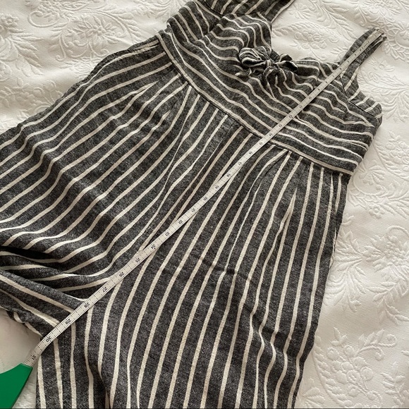 Abound Striped Tie Front Linen Blend Jumpsuit - Picture 14 of 14